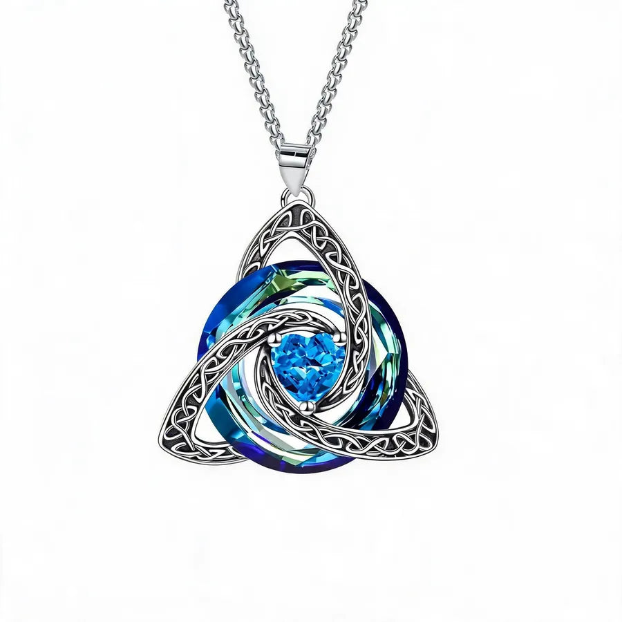 🔥LAST DAY 50% OFF - ✝️Birthstone Celtic Trinity Knot Necklace ✨