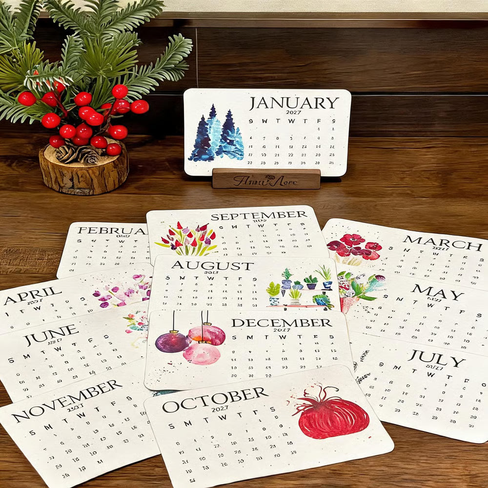 🌱Eco-Friendly Plantable "Timeless" Seed Calendar 2027 ✨ Plan•Plant•Grow•Enjoy