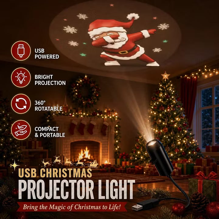 ✨Plug-&-Play HD Christmas Projector – 6 or 10 Festive Scenes(📦Buy 3 Free Shipping)