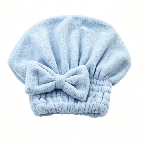 🔥Buy 2 Get 1 Free! Coral Velvet Cute Bow Hair Drying Cap🛁