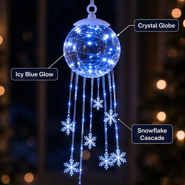 ⛄Winter Magic Snowflake Cascade – LED Hanging Christmas Ornament❄️