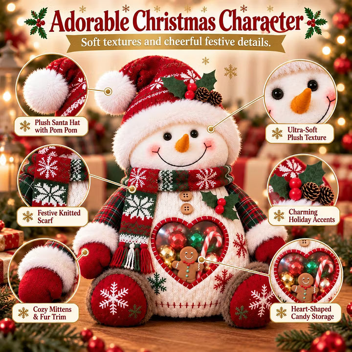 🎅 🎄 Christmas Character Refillable Treat Holder