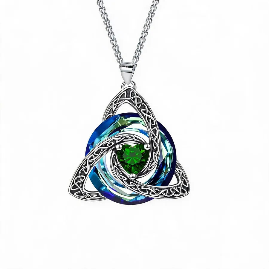 🔥LAST DAY 50% OFF - ✝️Birthstone Celtic Trinity Knot Necklace ✨