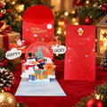 ⏰LAST DAY 50% OFF 🎄Handmade 3D Christmas Money Card – Pop-Up Holiday Card with Cash Envelope & Messa