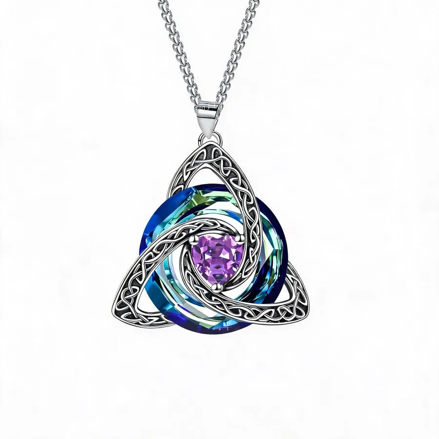 🔥LAST DAY 50% OFF - ✝️Birthstone Celtic Trinity Knot Necklace ✨