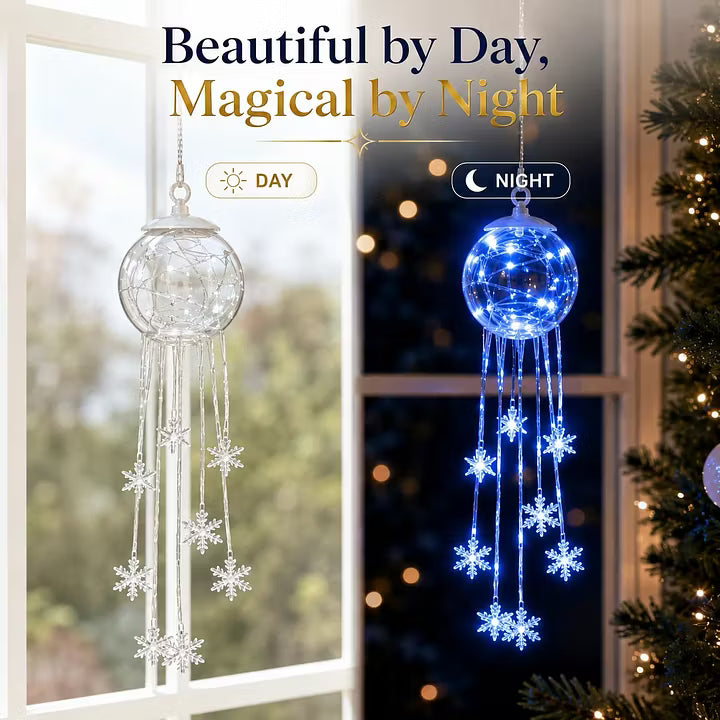 ⛄Winter Magic Snowflake Cascade – LED Hanging Christmas Ornament❄️