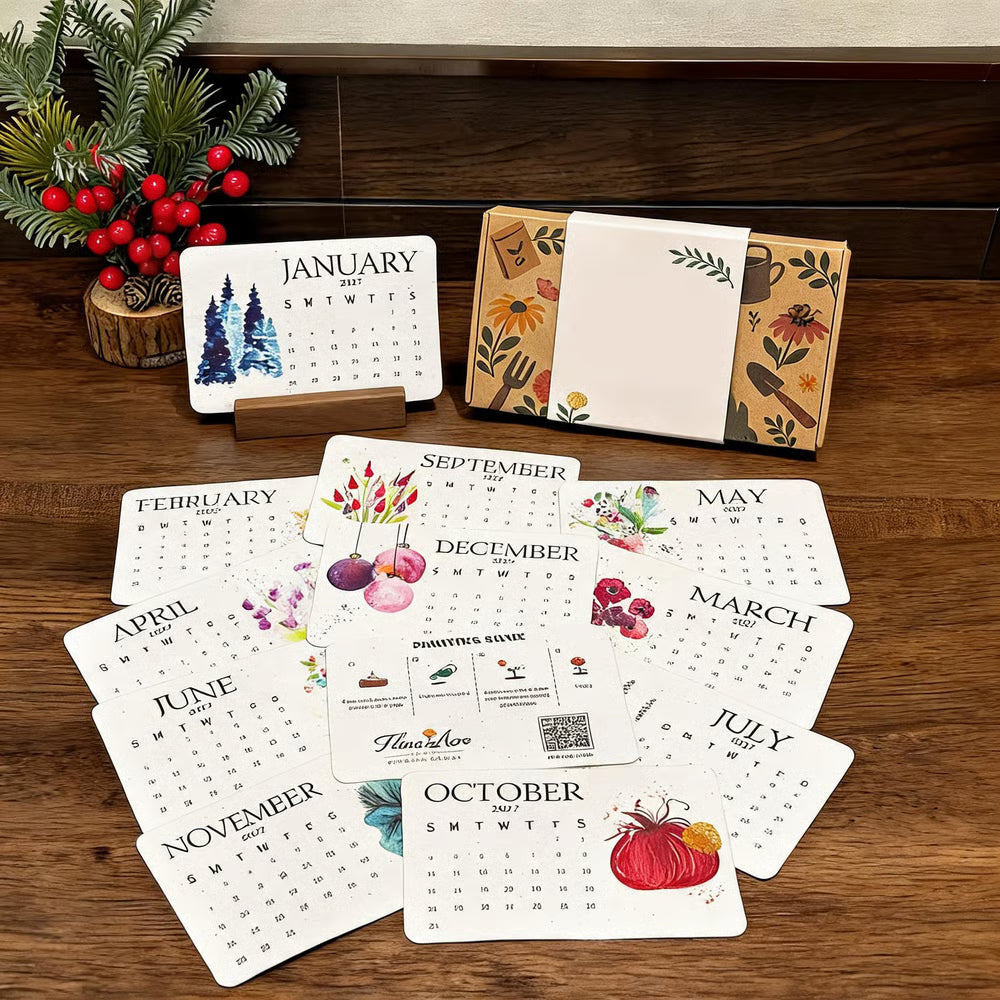 🌱Eco-Friendly Plantable "Timeless" Seed Calendar 2027 ✨ Plan•Plant•Grow•Enjoy