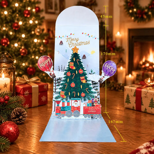 ⏰LAST DAY 50% OFF 🎄Handmade 3D Christmas Money Card – Pop-Up Holiday Card with Cash Envelope & Messa