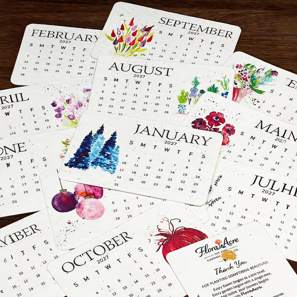🌱Eco-Friendly Plantable "Timeless" Seed Calendar 2027 ✨ Plan•Plant•Grow•Enjoy