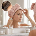 🔥Buy 2 Get 1 Free! Coral Velvet Cute Bow Hair Drying Cap🛁