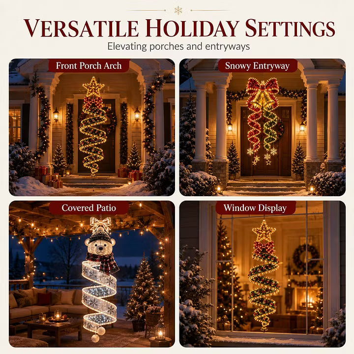 🎄Christmas Magic Spiral Hanging LED Light Collection