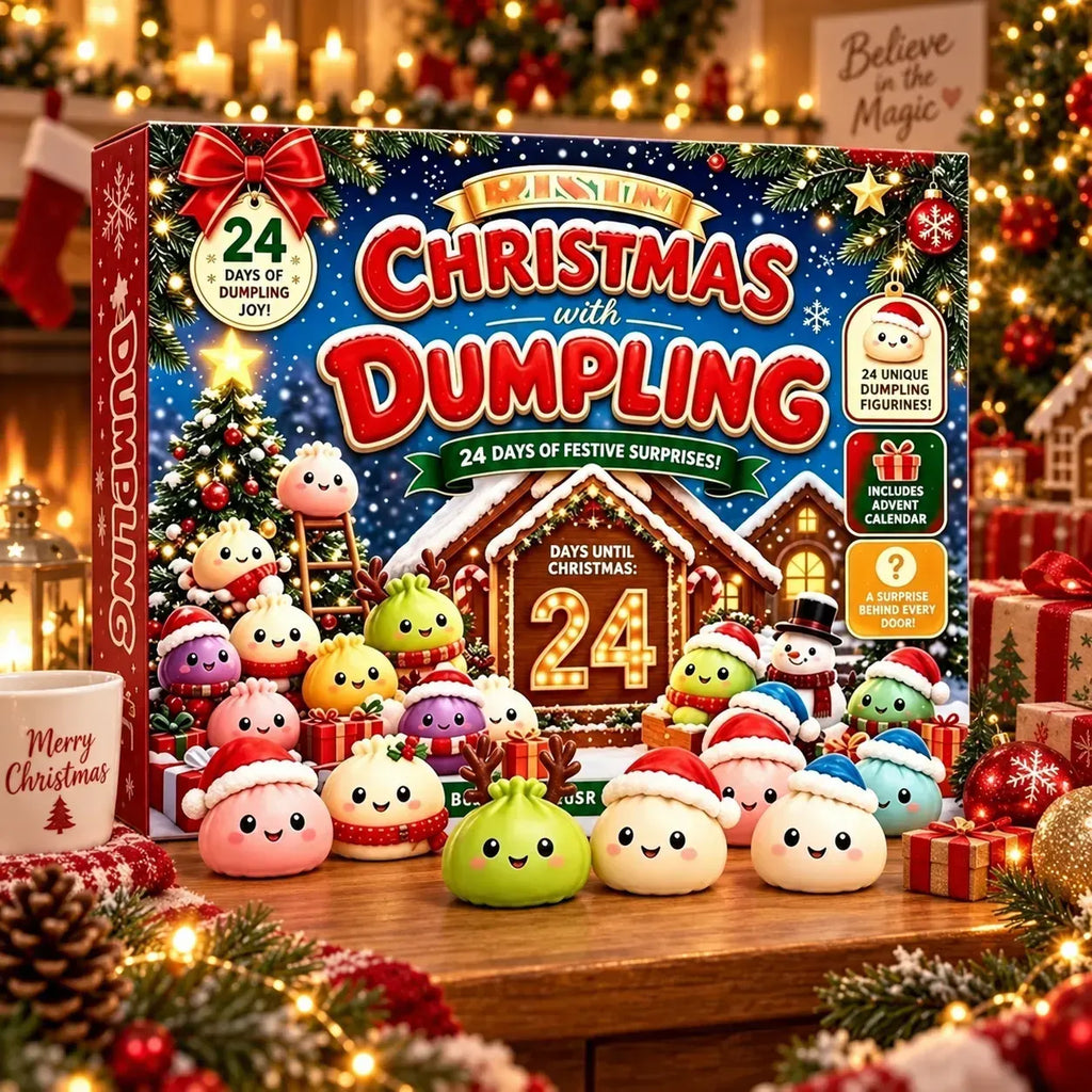 🎅 CHRISTMAS SPECIAL 50%OFF🔥 | 24 Days of Mini Squishies –🎄 Cute 2026 Advent Calendar with Daily Dumpling Surprises🎁