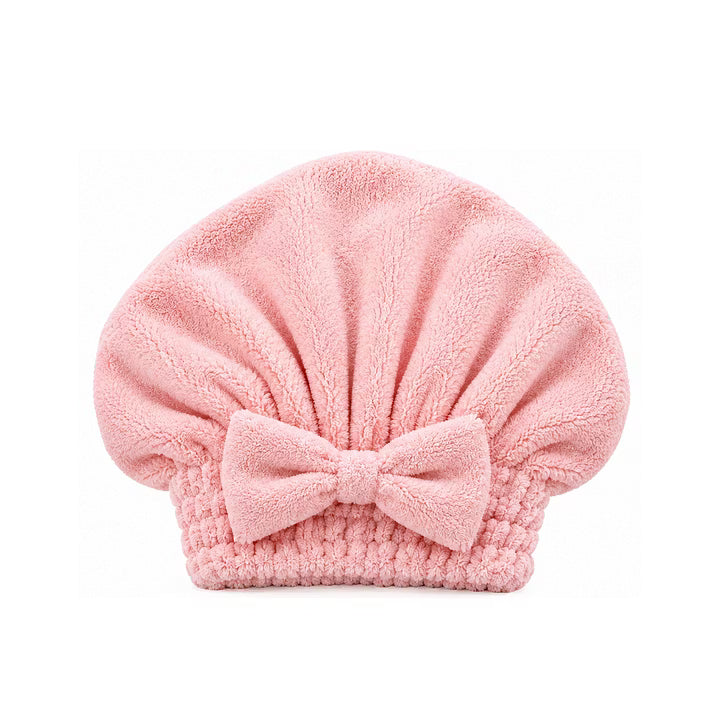 🔥Buy 2 Get 1 Free! Coral Velvet Cute Bow Hair Drying Cap🛁