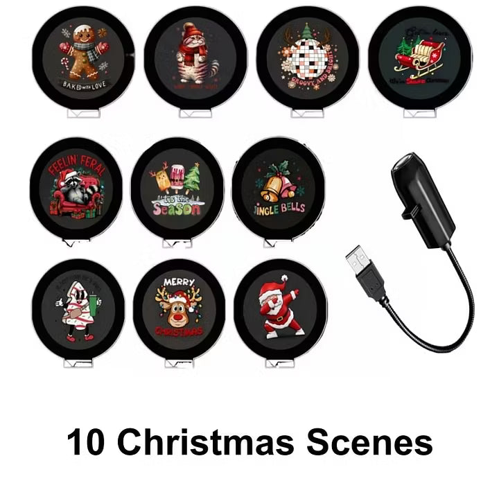 ✨Plug-&-Play HD Christmas Projector – 6 or 10 Festive Scenes(📦Buy 3 Free Shipping)