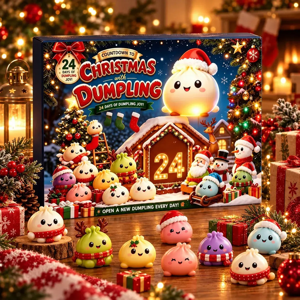 🎅 CHRISTMAS SPECIAL 50%OFF🔥 | 24 Days of Mini Squishies –🎄 Cute 2026 Advent Calendar with Daily Dumpling Surprises🎁