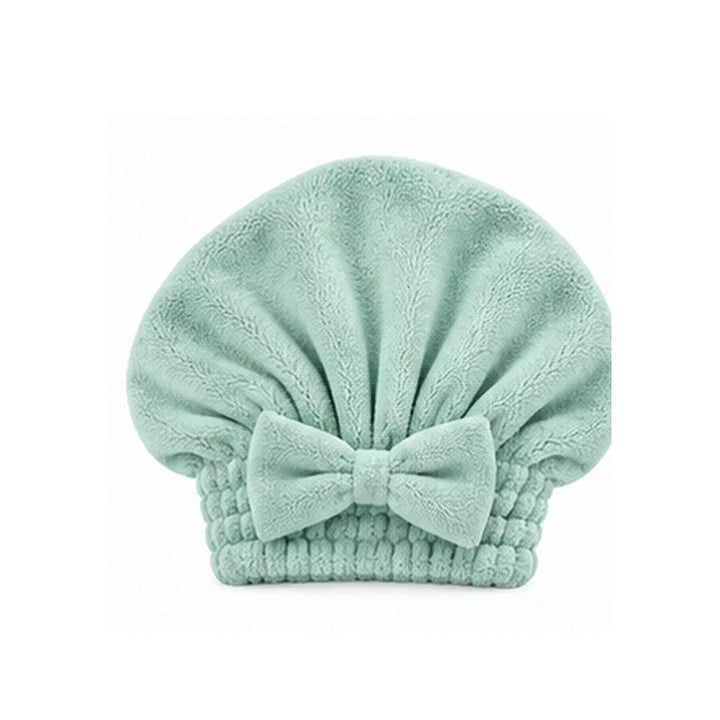 🔥Buy 2 Get 1 Free! Coral Velvet Cute Bow Hair Drying Cap🛁
